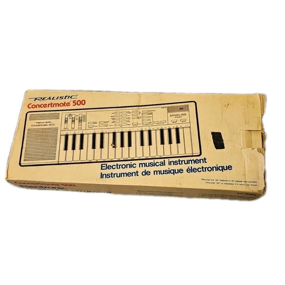 Realistic Concertmate 500 Sampling Keyboard With Original Box & AC Adapter Works - Picture 12 of 16